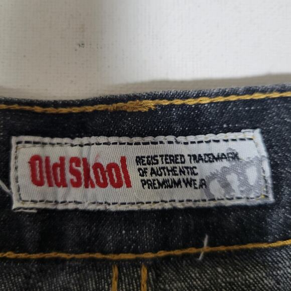 Old Skool Y2K Baggy Flap Pocket Jeans 38x35 Big Tall Skater Streetwear Hip Hop - Picture 3 of 10